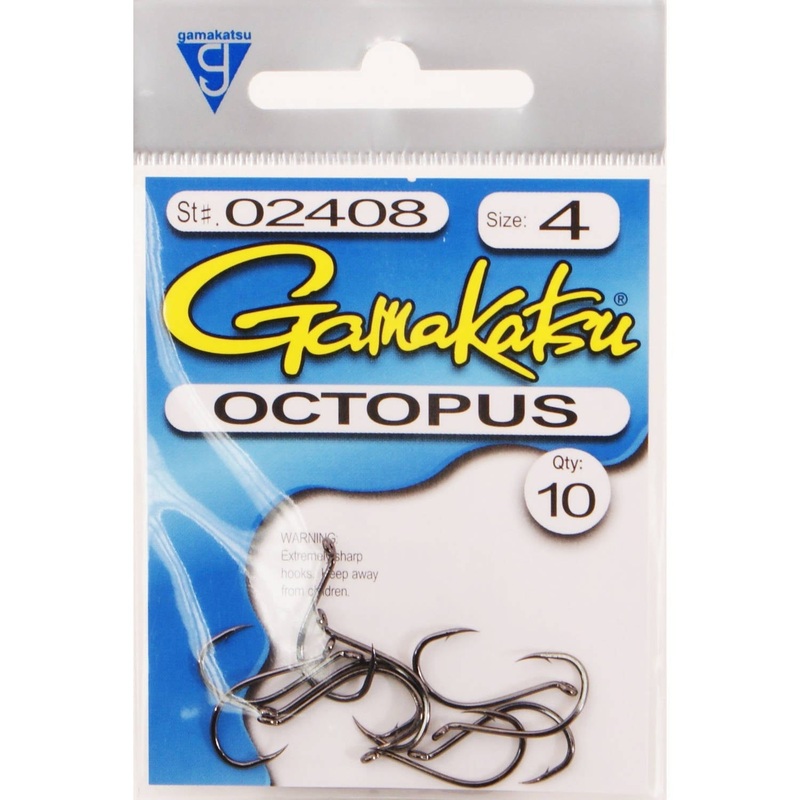 Gamakatsu Octopus Hook – Ns Black – 4 – 10pk ZZZ