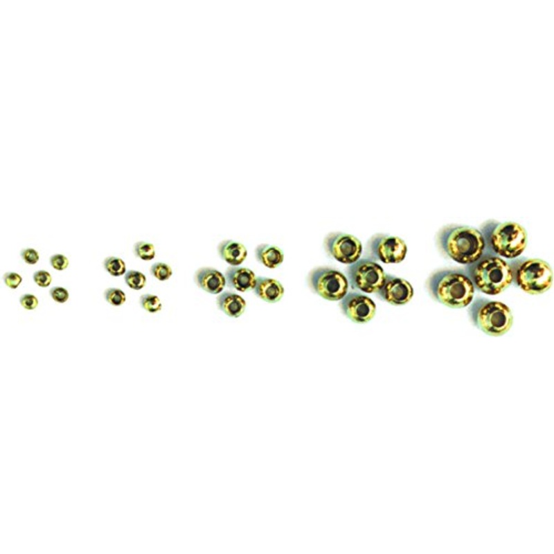 XXB Cyclops Bead Eyes Brass ::: Fly Tying Material (Nickel 3/32″ 2.3Mm)