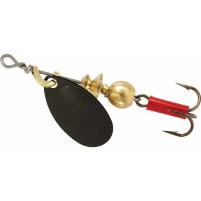 XXB Mepps Aglia Plain Treble Fishing Lure  Black  1/12th Oz – B0 BK