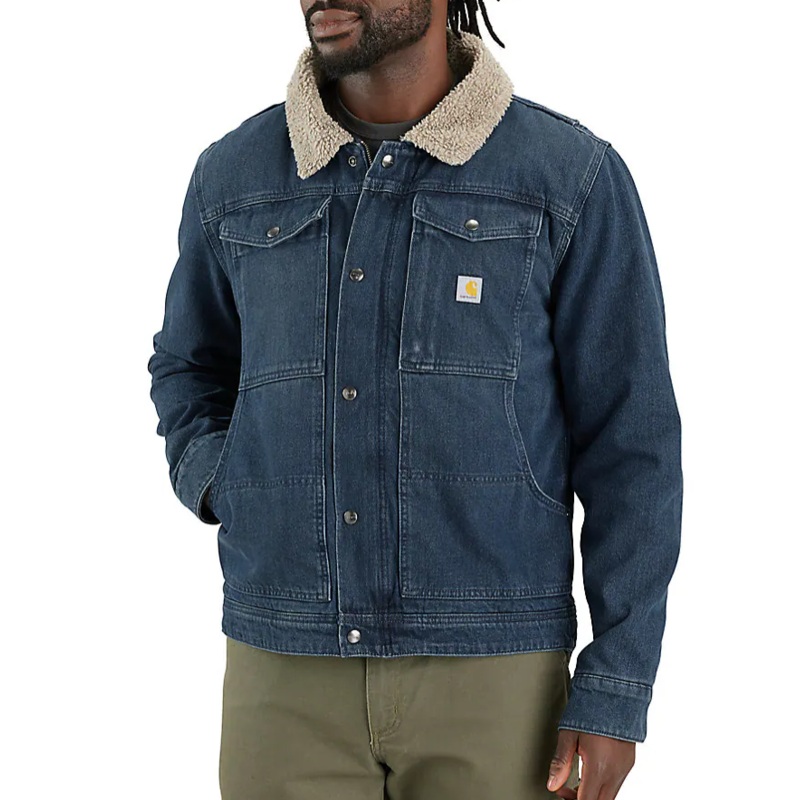 Carhartt Relaxed Fit Denim Sherpa-Lined Jacket Men’s