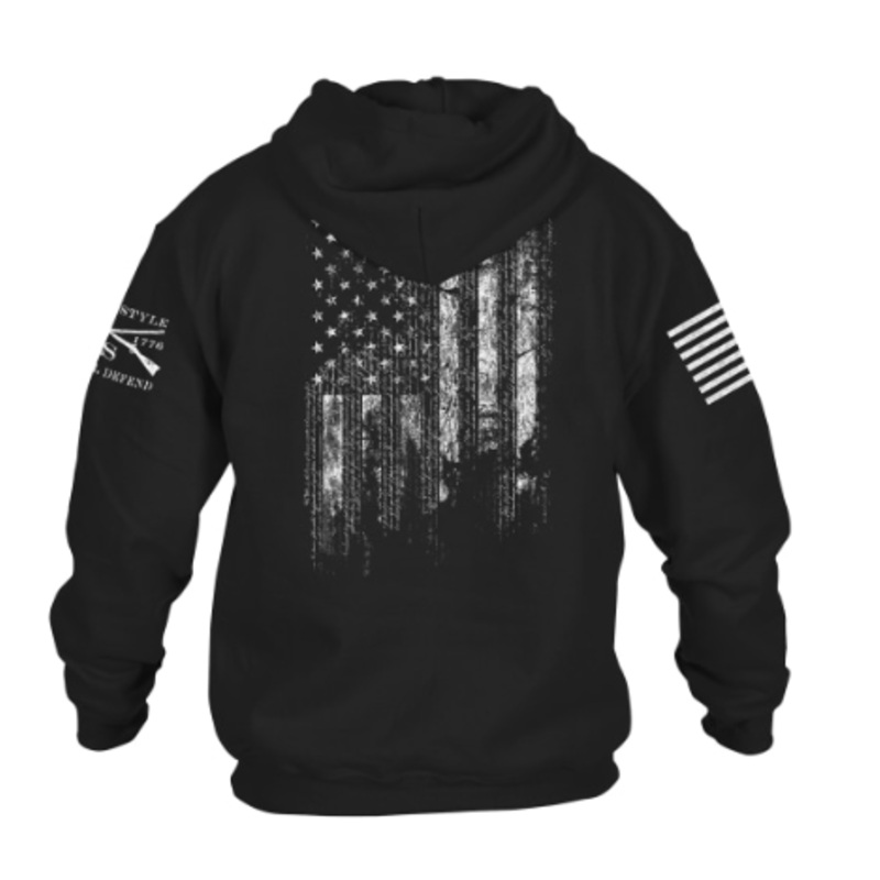 Grunt Style 1776 Flag Long-Sleeve Hoodie Men’s