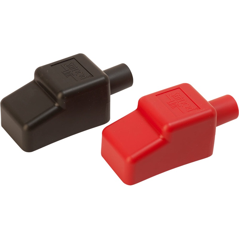 Sea-Dog Battery Terminal Covers – Red-Back – 1-2″