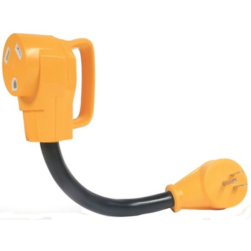 Camco USA 55163 Dogbone Adapter 30 A Female 15 A Male 125 V Male Female