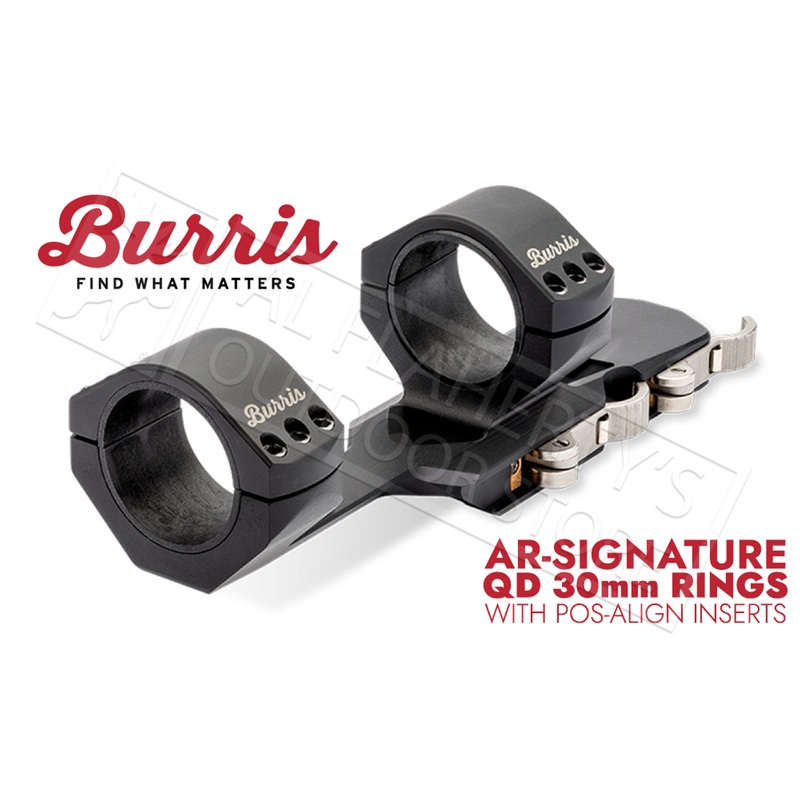 Burris AR-Signature QD P.E.P.R. Quick Release 30mm with Pos-Align Inserts #410352