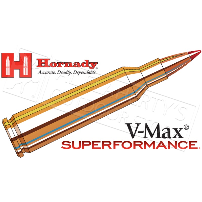 Hornady 22-250 Rem Superformance, V-Max 50 Grain Box of 20 #83366