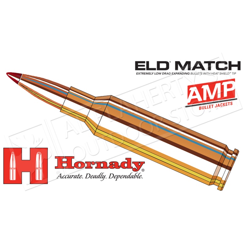 Hornady 6.5 Creedmoor ELD Match, Polymer Tipped 140 Grain Box of 20 #81500