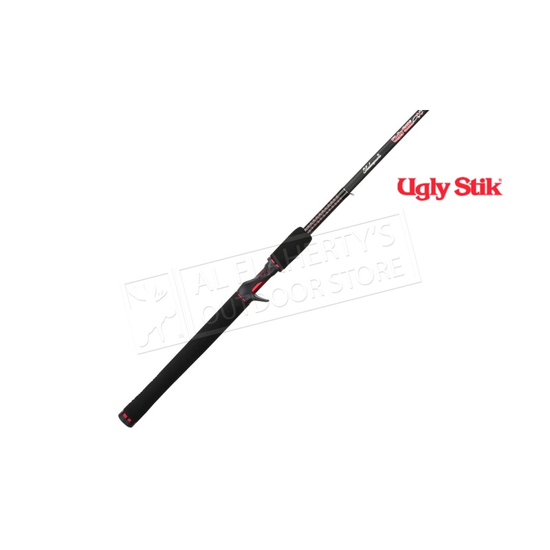 Ugly Stik GX2 Baitcasting Rod, 6ft Medium Power, 2 Piece Rod #USCA602M