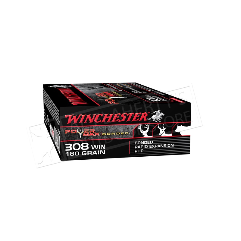 Winchester 308 WIN Power Max, Bonded HP 180 Grain Box of 20 #X3086BP