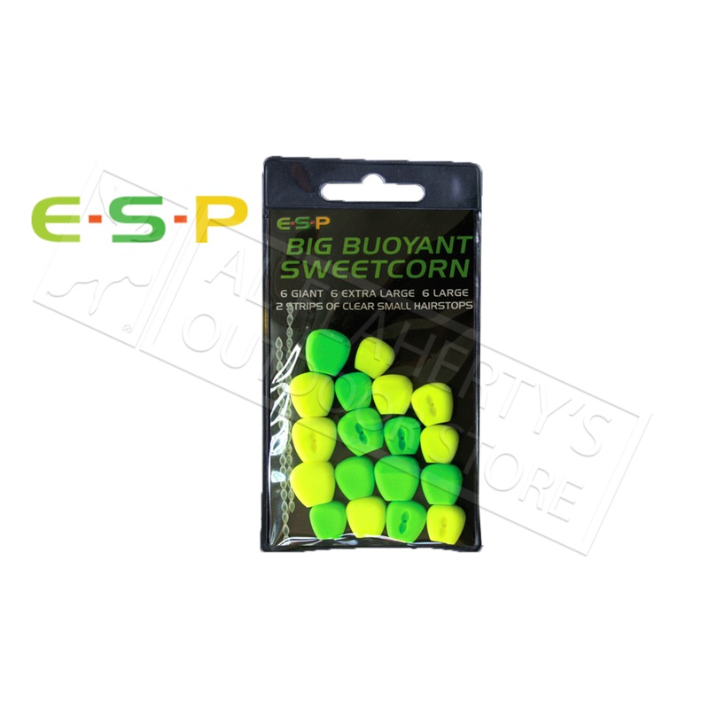 E-S-P Big Buoyant Sweetcorn – Artificial, Green & Yellow 18 Kernels #ESCORN-G