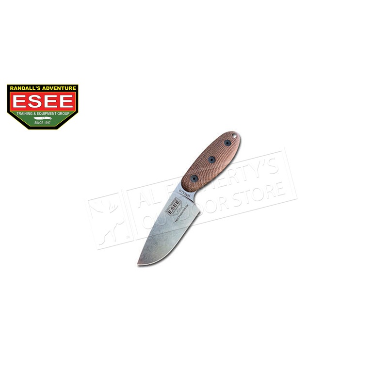 ESEE Knives Sencillo, MagnaCut Steel, 3D Natural Burlap Handles, Kydex Sheath with Belt Lock #ESEE-SENCILLO-M