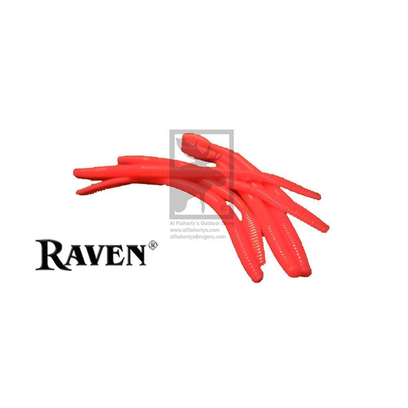 Raven Steelhead Worms, Baby Pink 3-1/2