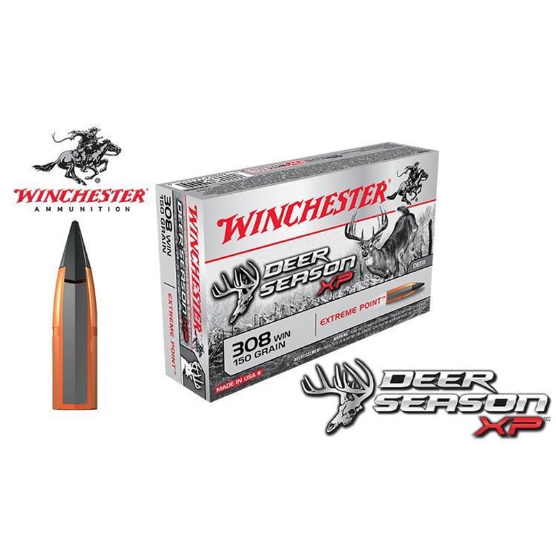 Winchester .308 WIN Deer Season XP, Polymer Tipped 150 Grain Box of 20 #X308DS