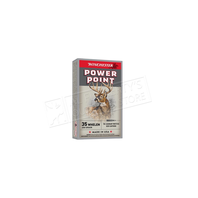 Winchester 35 Whelen Power Point, 200 Grain Box of 20 #W35W