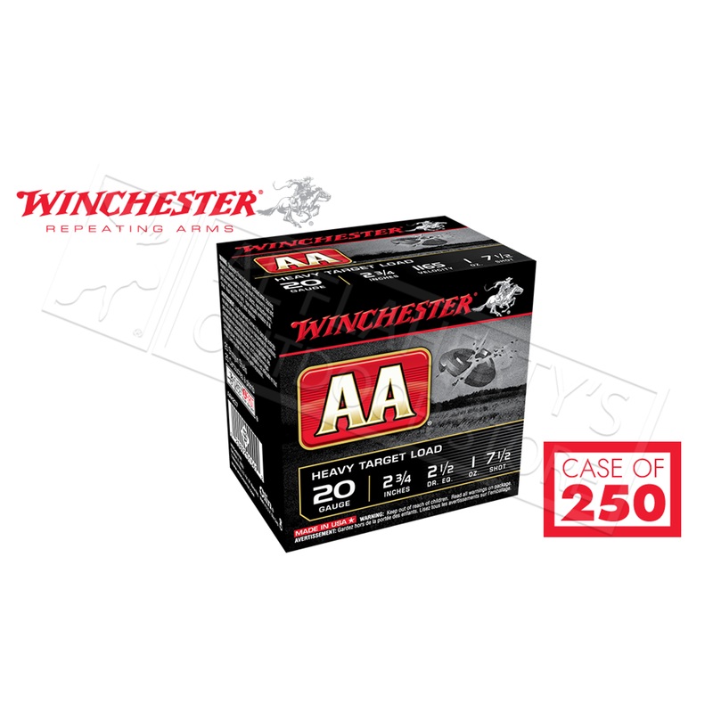 Winchester AA Heavy Target Load 20 Gauge #7-1/2, 2-3/4