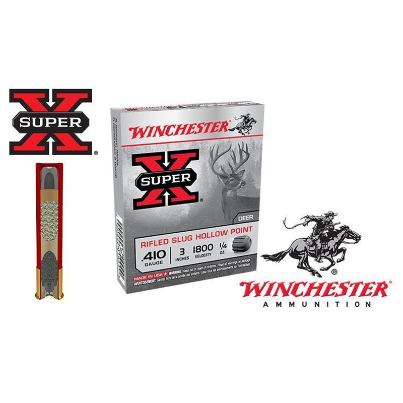 Winchester Super X Rifled Slugs Hollow Point .410 Gauge 2-1/2