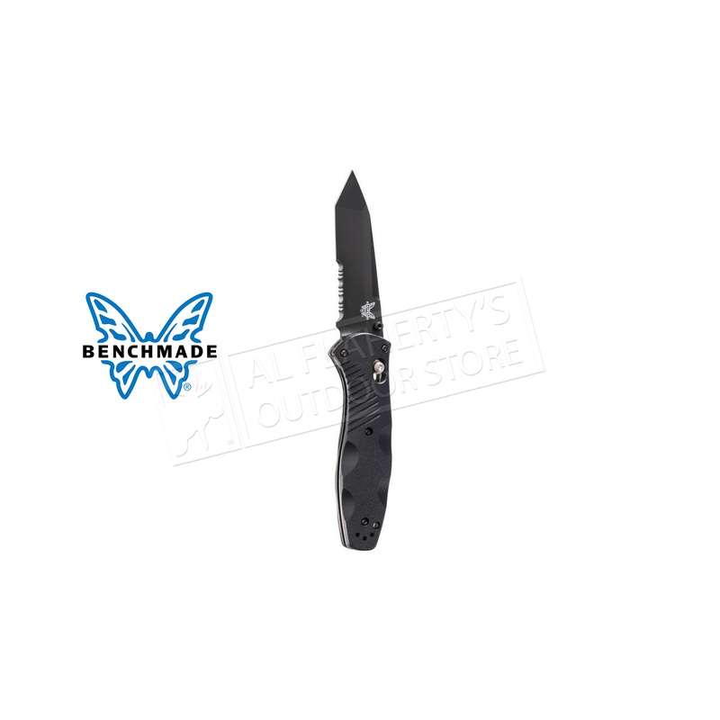 Benchmade 583 Barrage Assisted Axis Serrated Tanto Black Blade  #583SBK