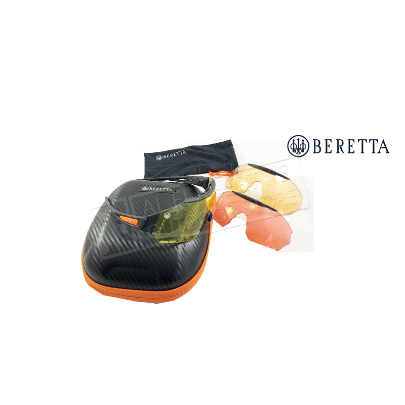 Beretta Puull Shooting Glasses 3-Lens Combo #oc021a23540mxkuni