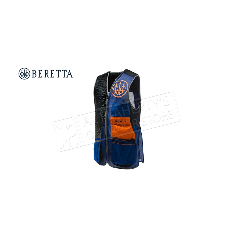 Beretta Sporting Evo Vest, Blue, Black & Orange  #GT911T155305C6