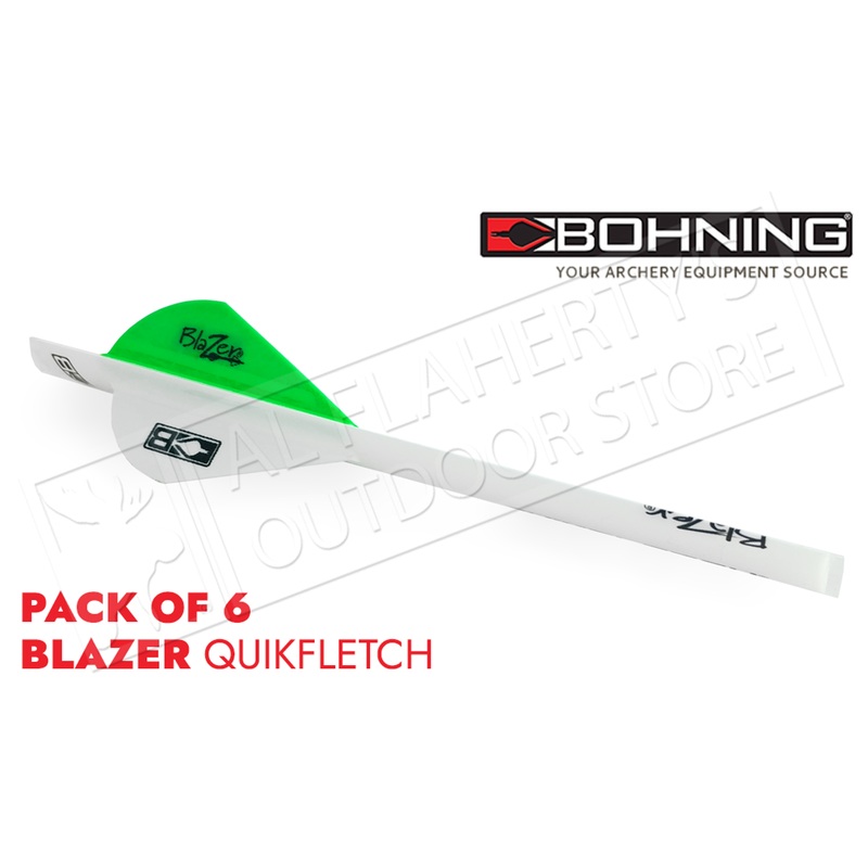 Bohning Blazer QuikFletch Shrink Fletch – Neon Green #101001NG