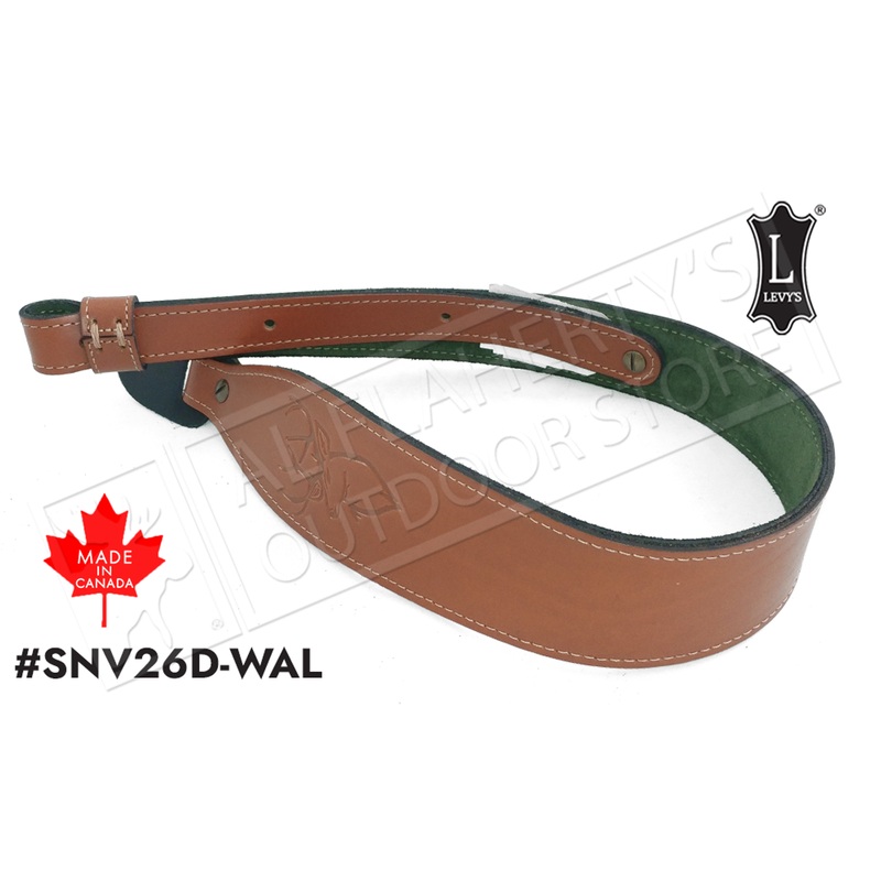 Levy’s Leathers Stag Head Leather Cobra Rifle Sling, 28