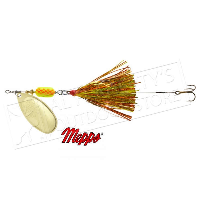 Mepps Trolling Rig, Bucktail Dressed Treble with Trailer Hook, 3/16 oz. #TR3BT