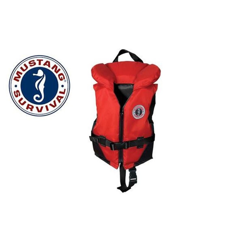 Mustang Classic PFD – Youth Size 60 to 90 lbs., Red & Black #MV1207