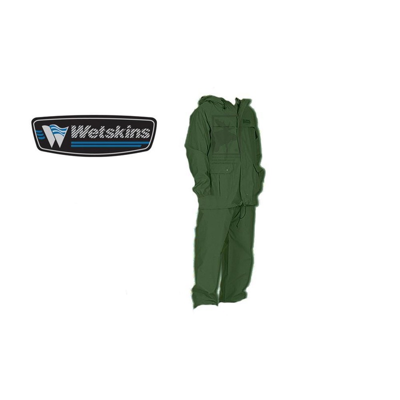 Wetskins Freshwater Rainsuit, Olive Green 2-Piece #8906
