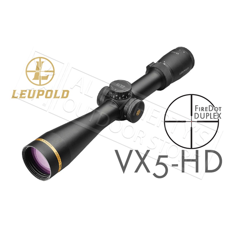 Leupold VX-5HD Scope 3-15x44mm with FireDot Duplex Illuminated Reticle and CDS-ZL2 Turrets #172368