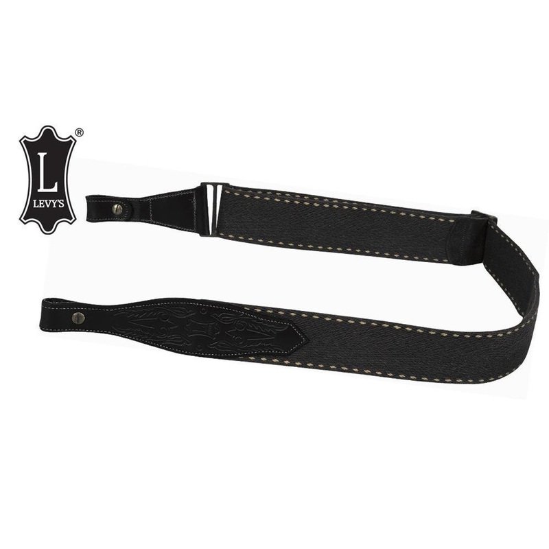 Levy’s Leathers Cotton Rifle Sling, Black #S8CW-BLK