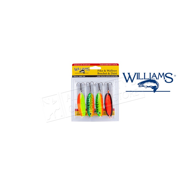 Williams Pike & Walleye 4-Pack Kit #4-PW2-ASST