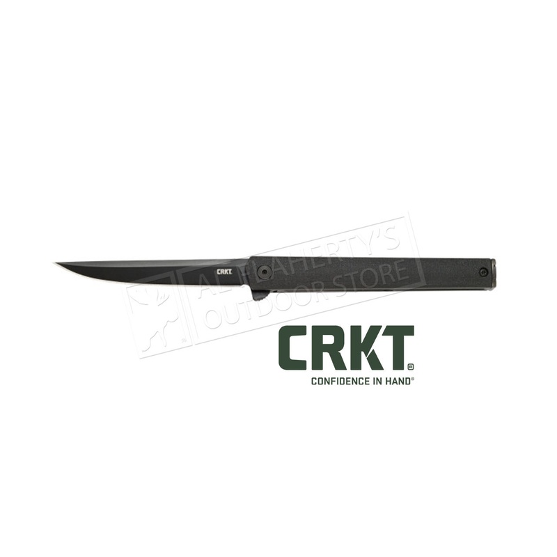 CRKT CEO Flipper Blackout Folding Knife with Liner Lock #7097K