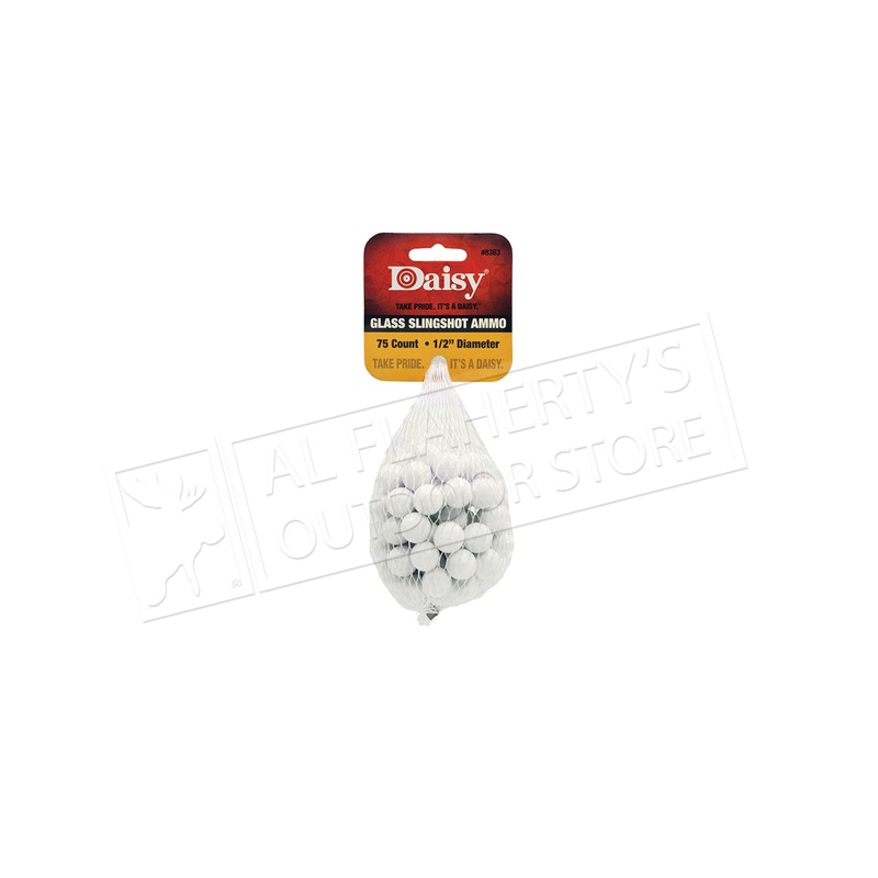 Daisy Glass Slingshot Marble Ammunition, Box of 75 #998383-506