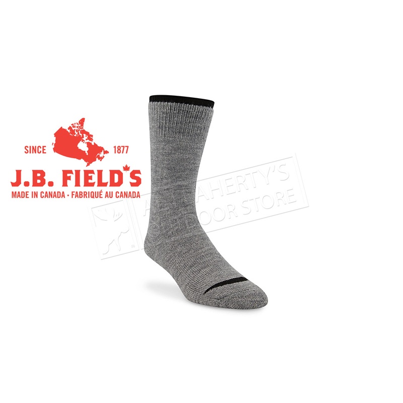J.B. Field’s Icelandic 30 Bellow Merino Wool Sock, Size Large, Grey #8030-13