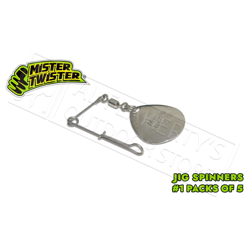 Mister Twister Jig Spinners, Size #1 Pack of 5 #JS15