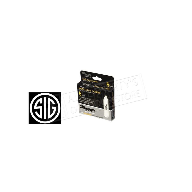 SIG Sauer Air Pistol CO2 Replacement Cartridges 12G Standard, Box of 5 #AC125