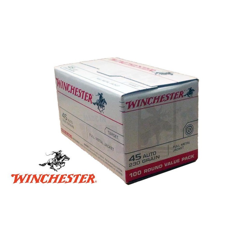 Winchester .45ACP Value Pack, 230 Grain, Box of 100 #USA45AVP
