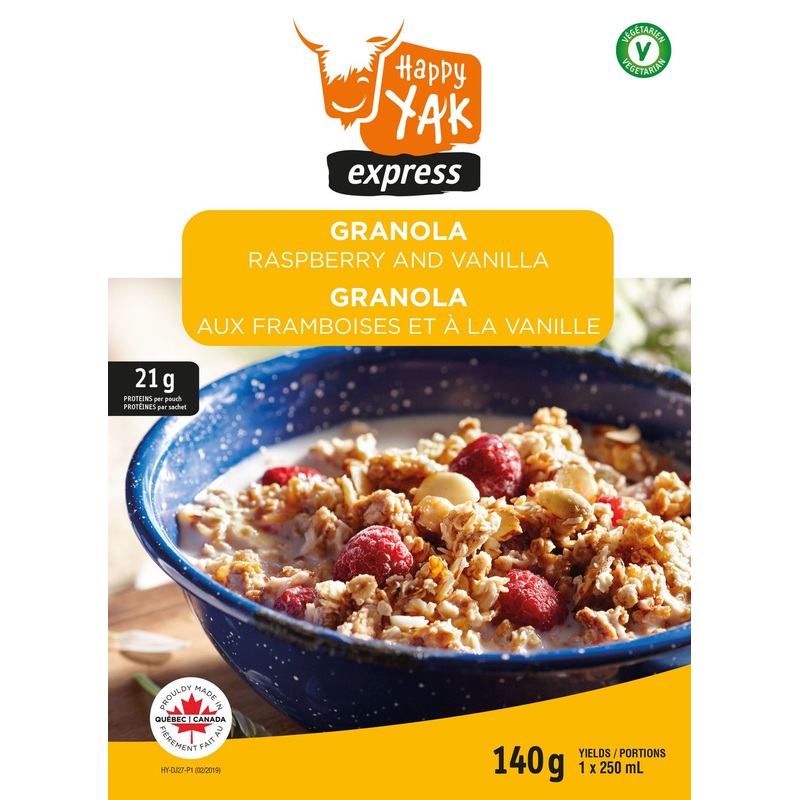 Happy Yak Raspberry and Vanilla Granola #HY-DJ027-P1