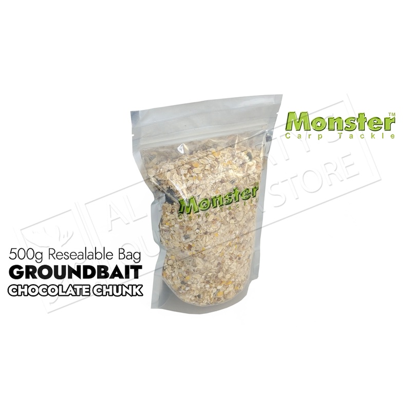 Monster Carp Groundbait – Chocolate Chunk 500g Bag #MCGBCC