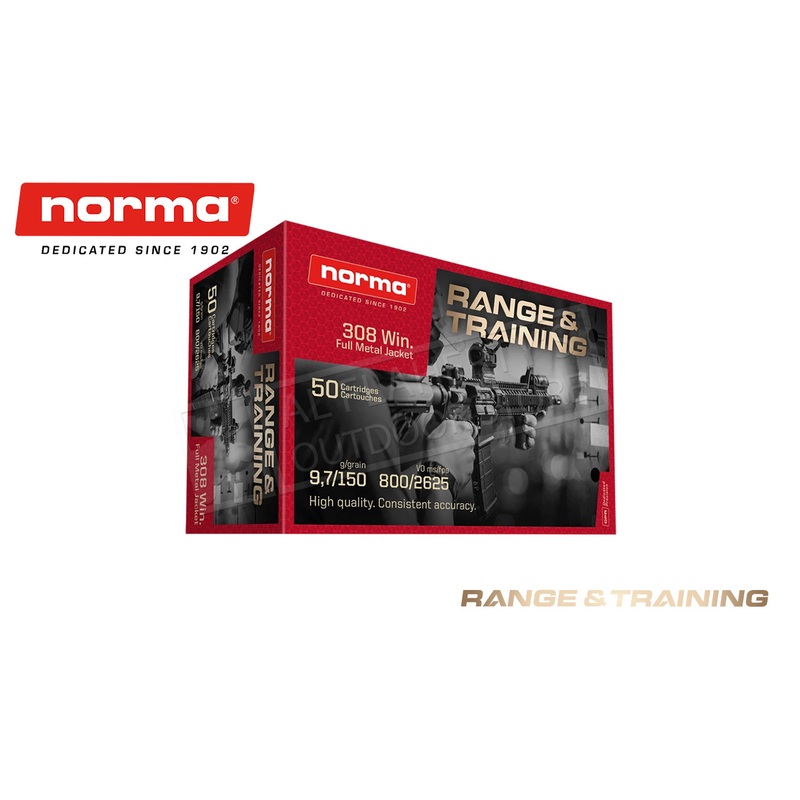 Norma .308 Winchester Range & Training 150 gr, Box of 50 #20177620