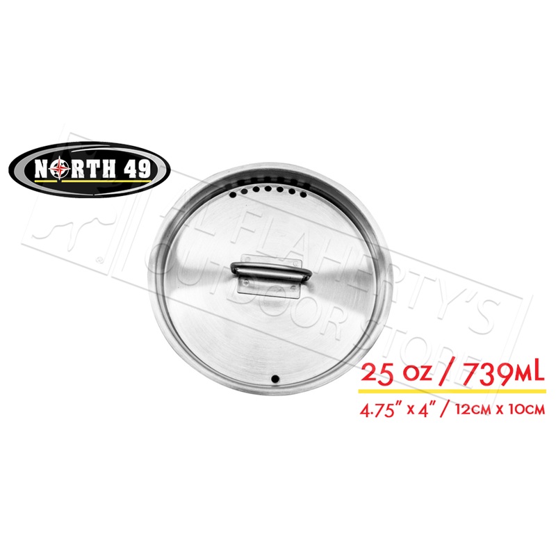 North 49 Stainless Steel Pot-Cup with Lid, 25oz / 739mL #691