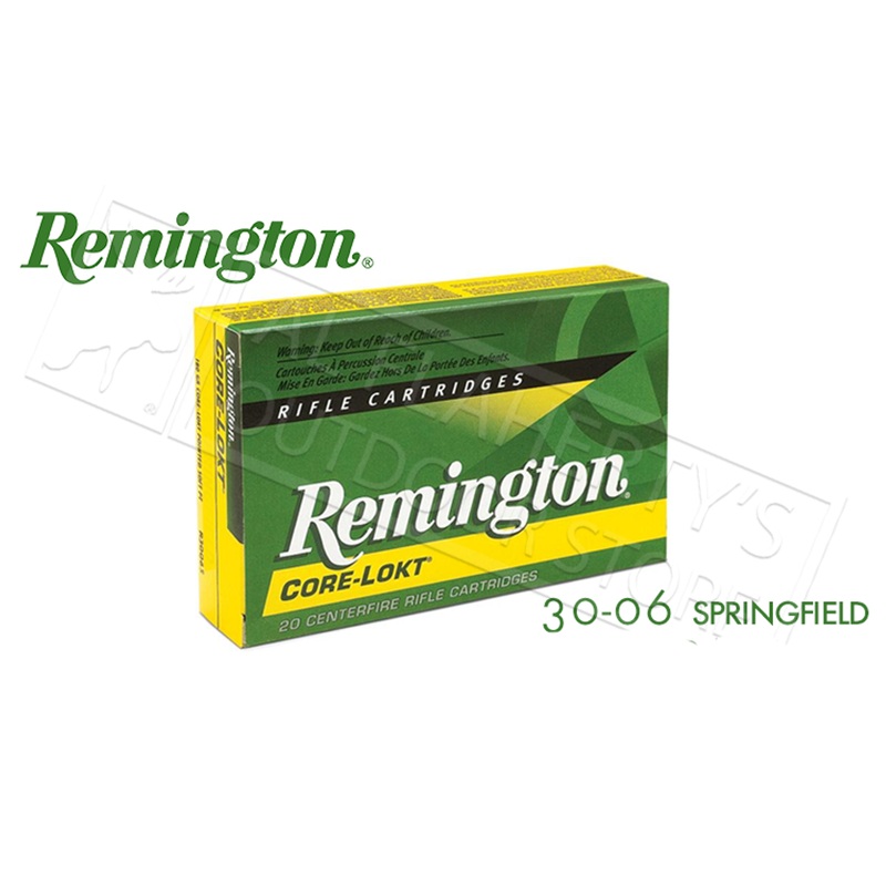 Remington 30-06 SPRG Core-Lokt, Pointed Soft Point 180 Grain Box of 20 #R30064