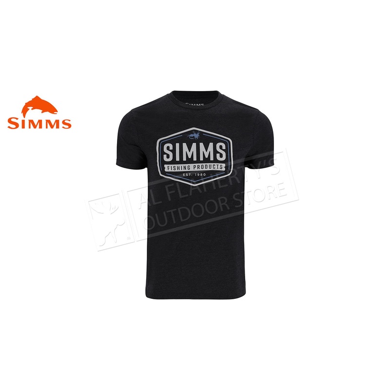 Simms Men’s Fly Patch T-Shirt, Dark Gunmetal Heather #14095-1293