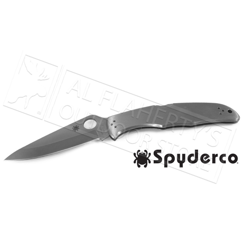 Spyderco Endura 4 Stainless Steel Folding Knife, PlainEdge #C10