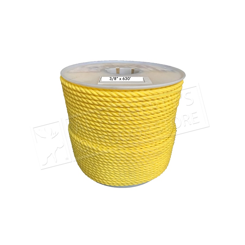 Twisted Polypropylene Rope – 3-Strand – 3/8