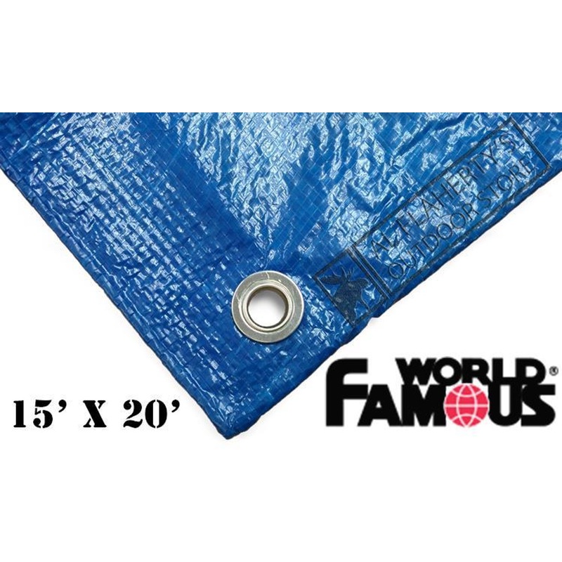 WFS Ripstop Tarp, Blue 15ft x 20ft #P1520