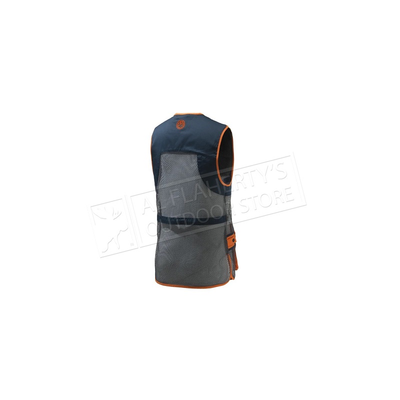 Beretta Full Mesh Shooting Vest, Blue Total Eclipse & Grey #GT671T155305B4