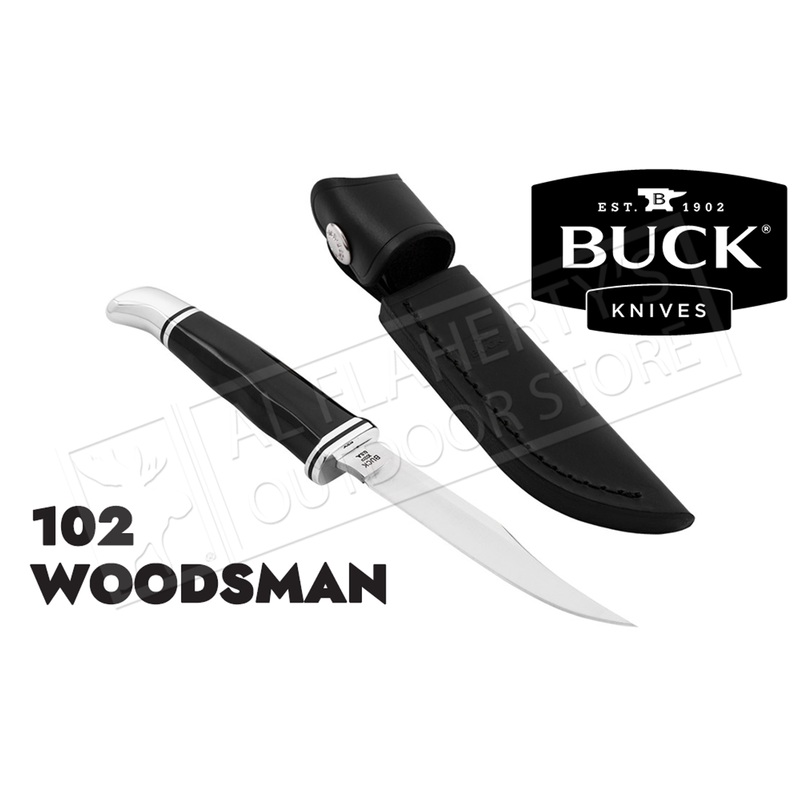 Buck Knives 102 Woodsman – Black Phenolic #0102BKS-B