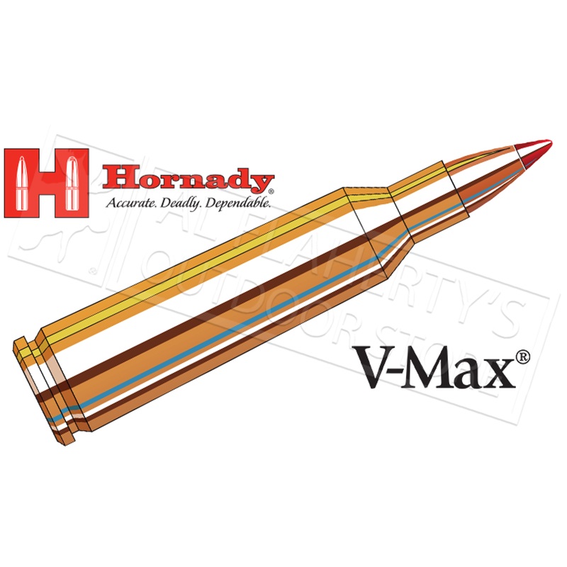Hornady 22-250 Rem V-Max 55 Grain Box of 20 #8337