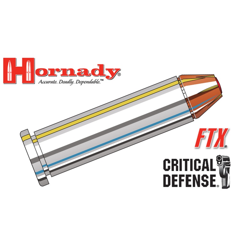 Hornady 357 Magnum Critical Defense, FTX 125 Grain Box of 25 #90500