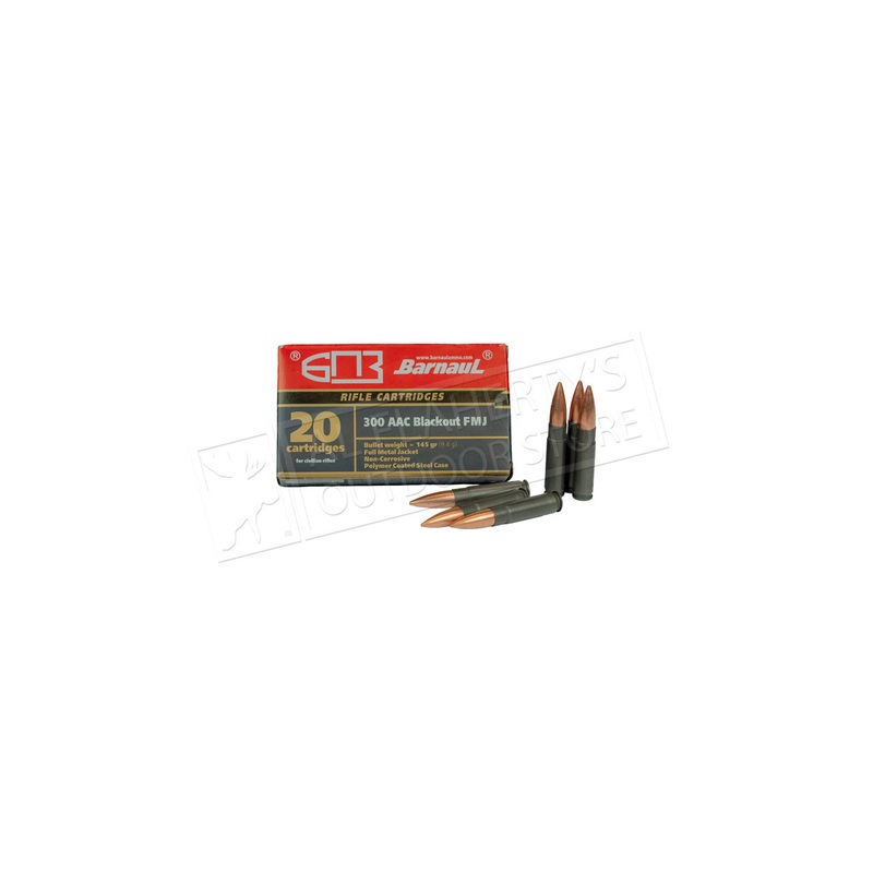 MFS/Barnaul 300 ACC Blackout FMJ Non-Corrosive, 145 Grain Box of 20 Rounds